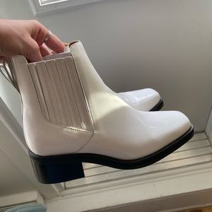 White square toe boots from & Other Stories